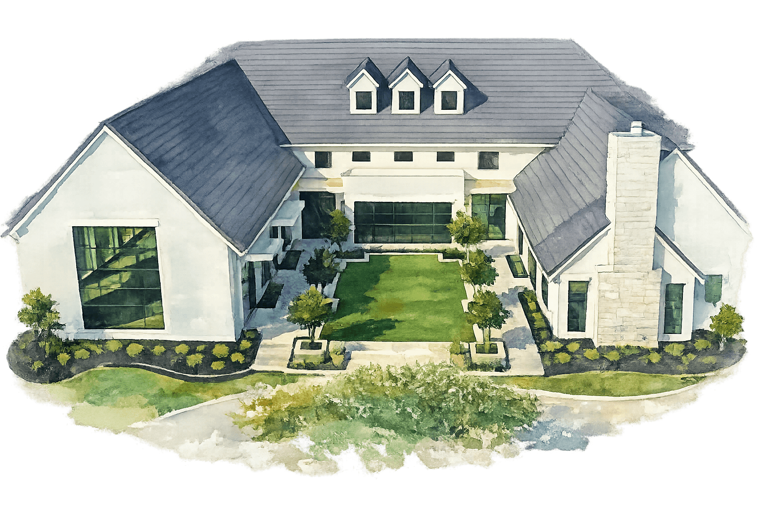 Watercolor illustration of The Arlo